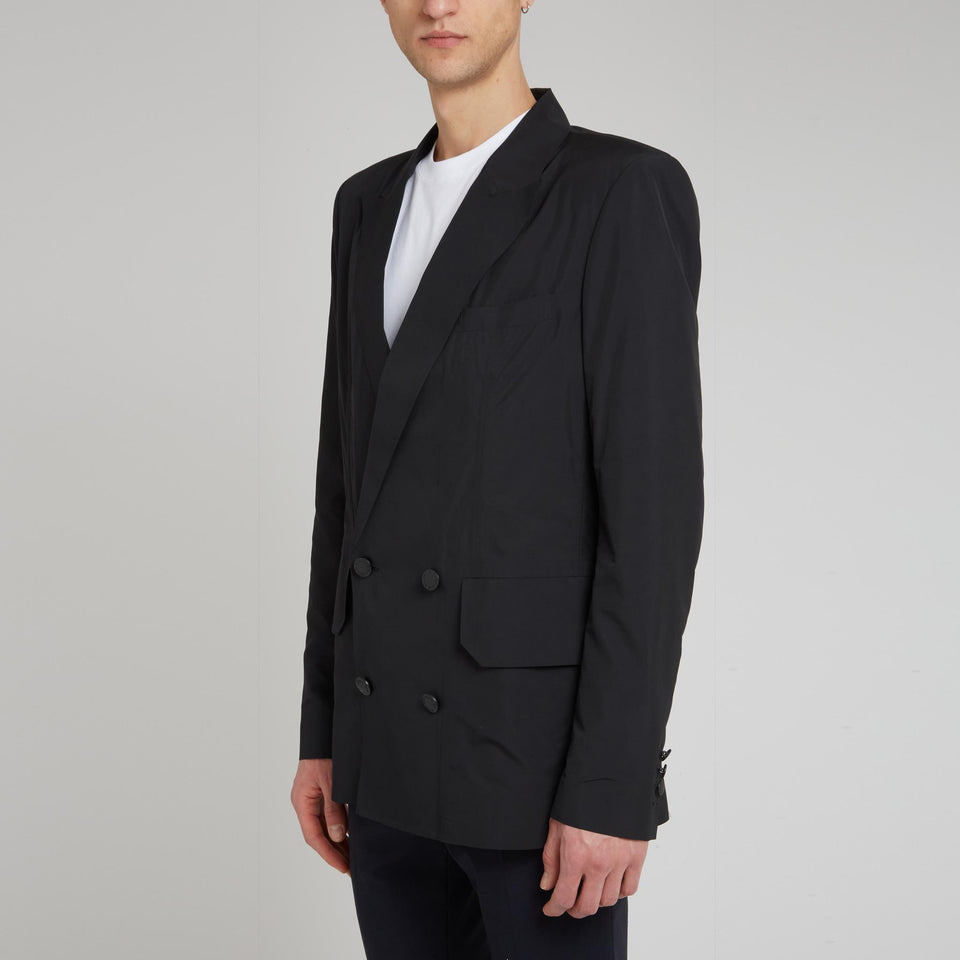 Blazer doppio petto in tessuto nero