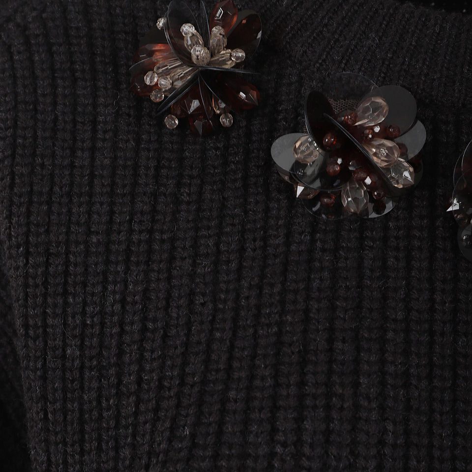 Maglione in lana marrone D540934R LADYBLUM086 P.A.R.O.S.H. 