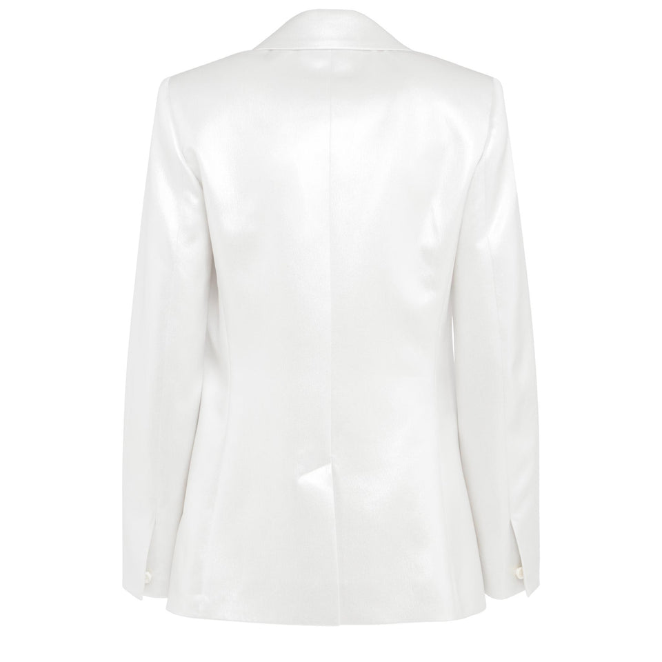 Blazer in seta bianco
