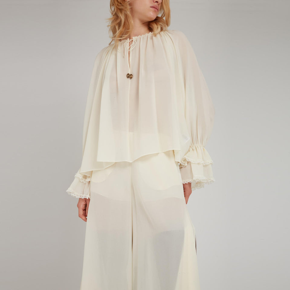 Maglia in cotone bianca