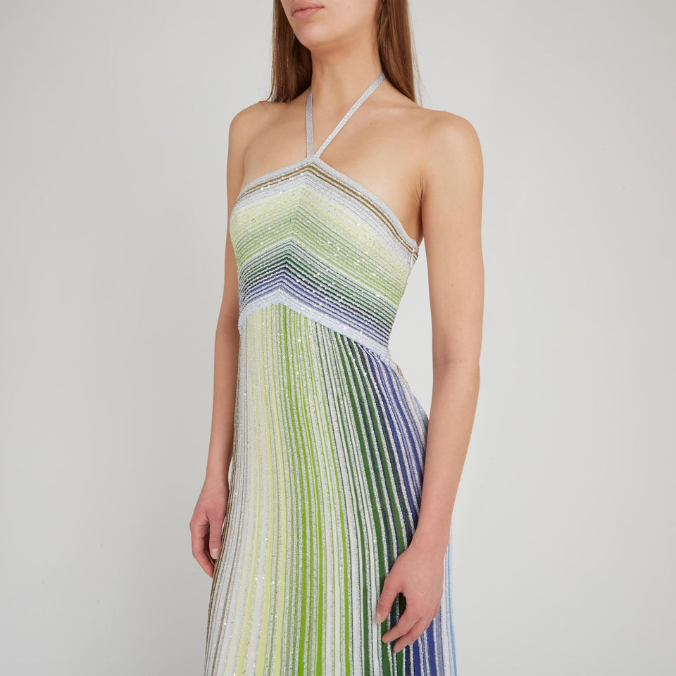 Abito in tessuto multicolor