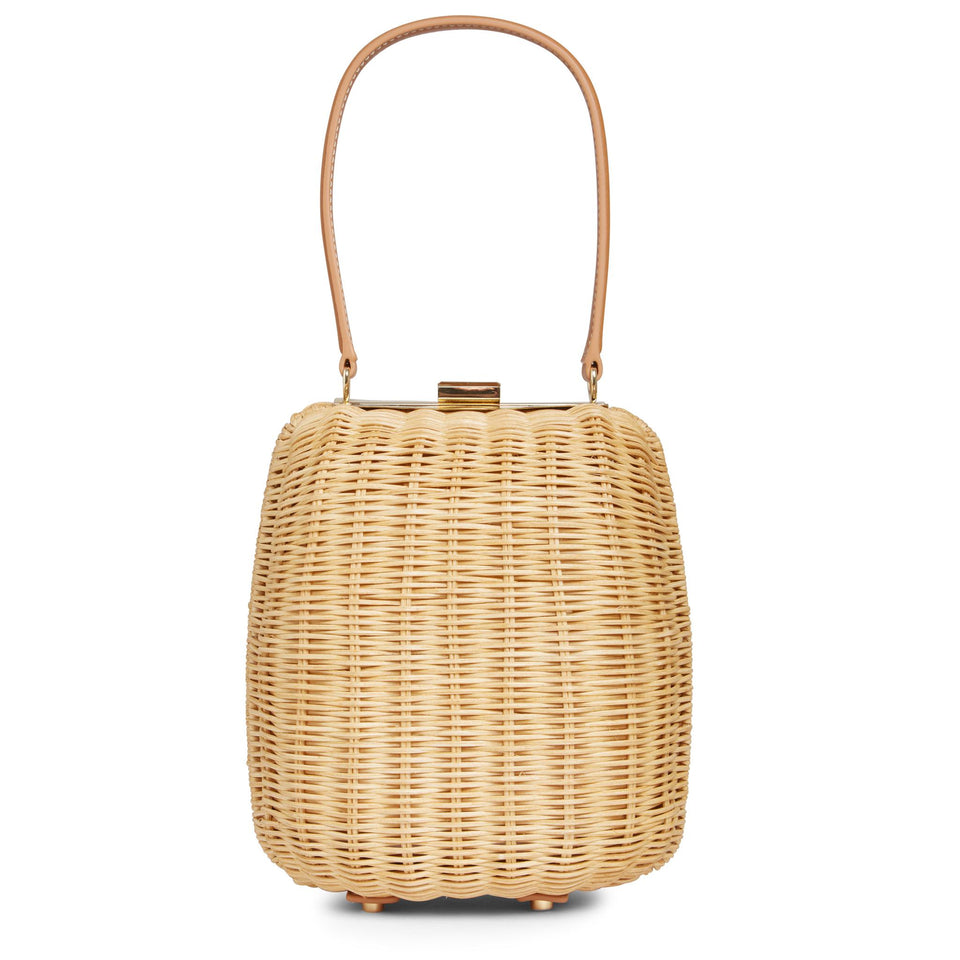 Borsa in paglia beige