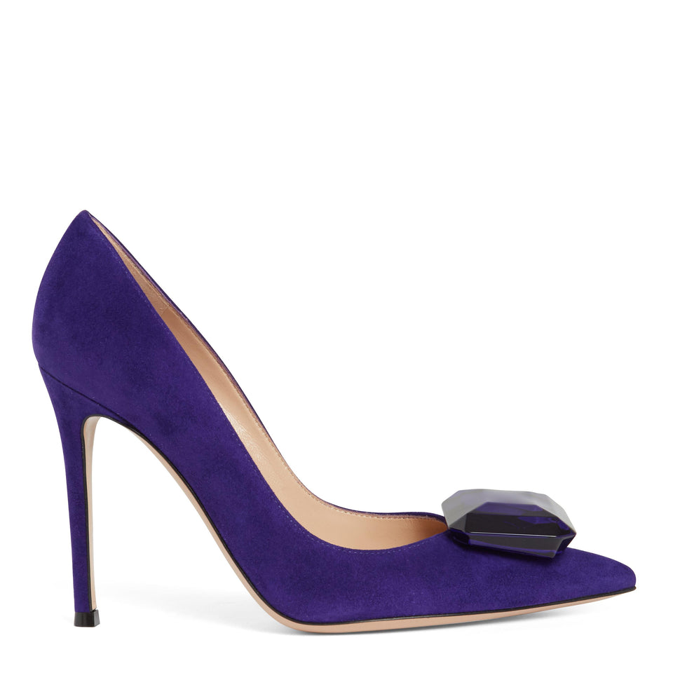 Decolletè "Jaipur" in camoscio blu G22141 15RICCAMINDI GIANVITO ROSSI 