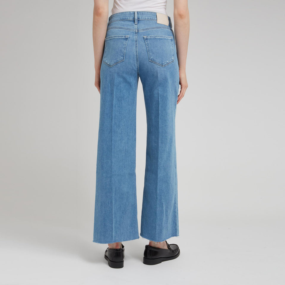 Jeans svasato "Anessa" in denim blu