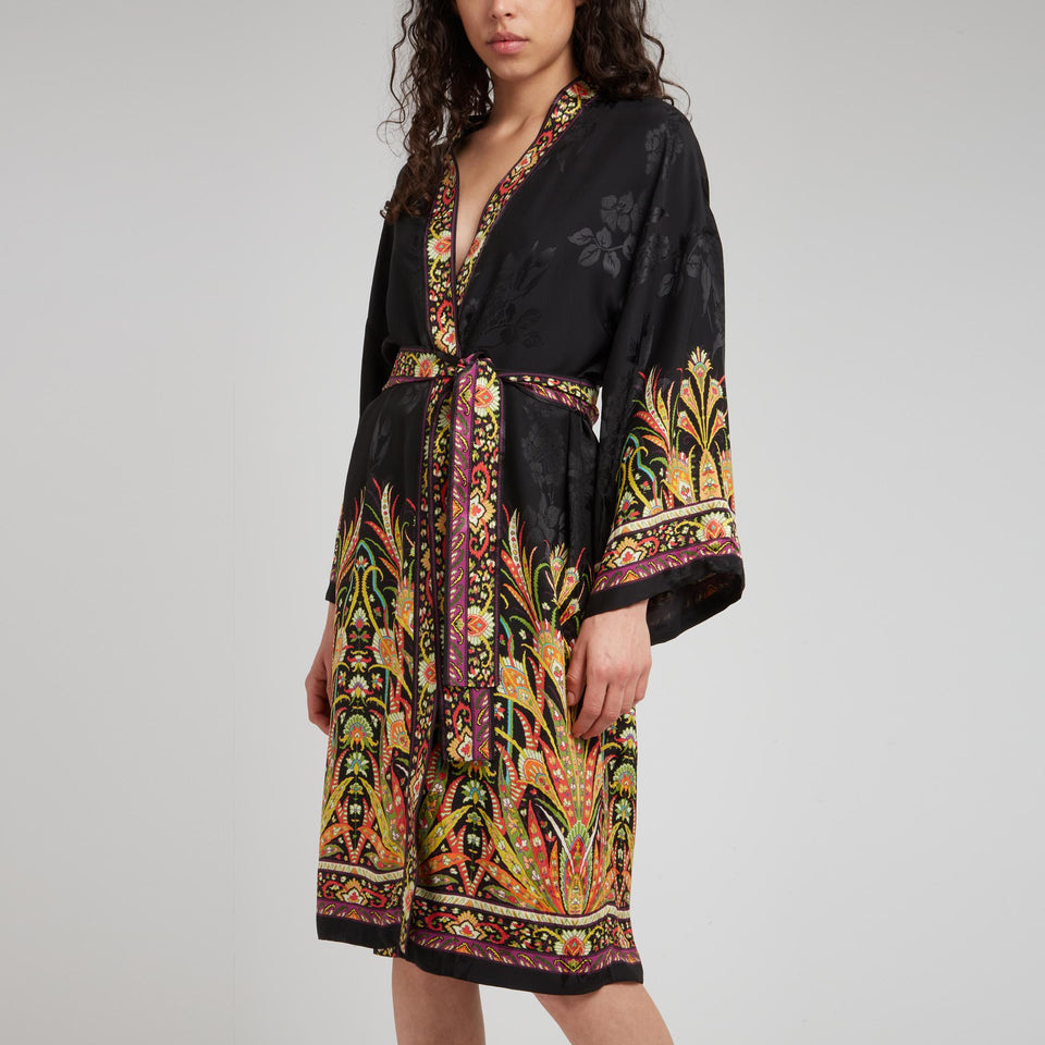 Kimono in tessuto multicolor