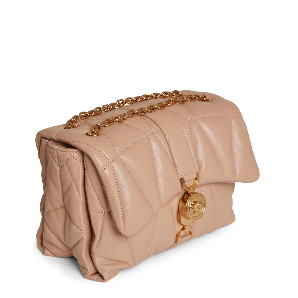 Borsa a spalla ''Kleio'' in pelle rosa 1015964 1A129731KK4V VERSACE 