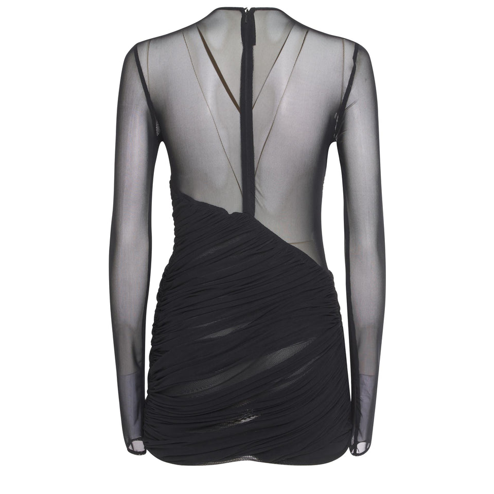 Abito in tessuto nero