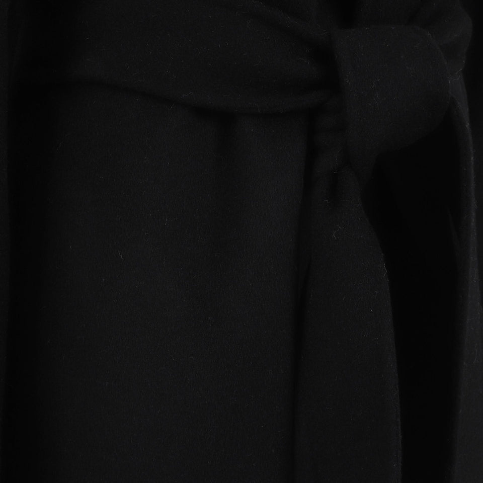 Cappotto doppio petto in lana nero D431549 LEAK25013 P.A.R.O.S.H. 