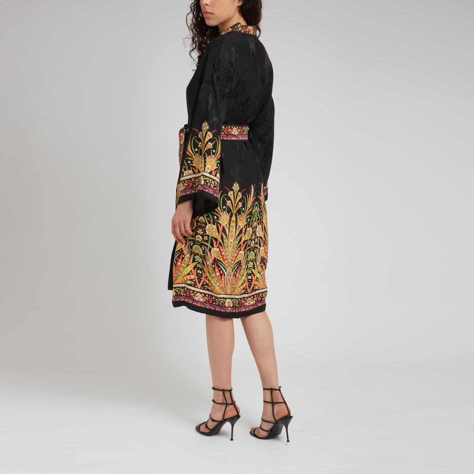 Kimono in tessuto multicolor