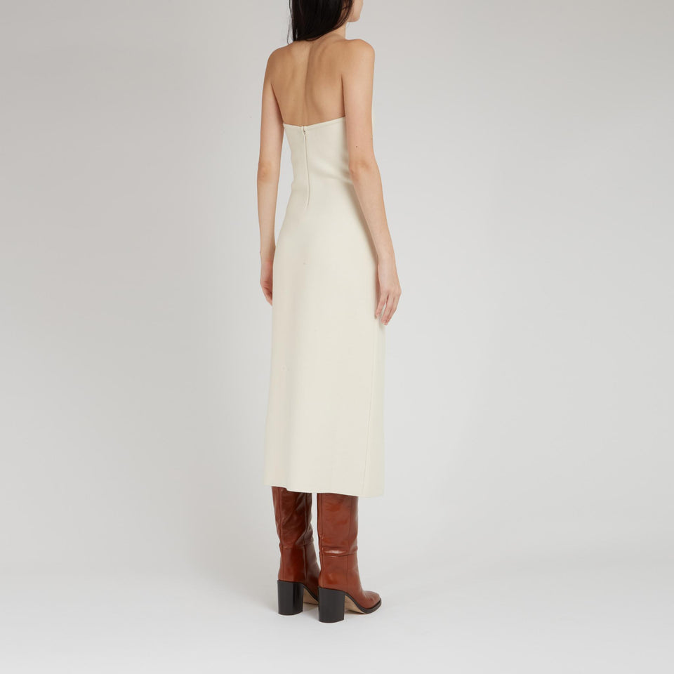 "Immanuel" dress in white wool