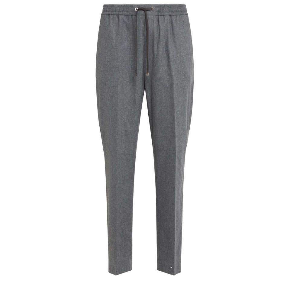 Grey wool trousers