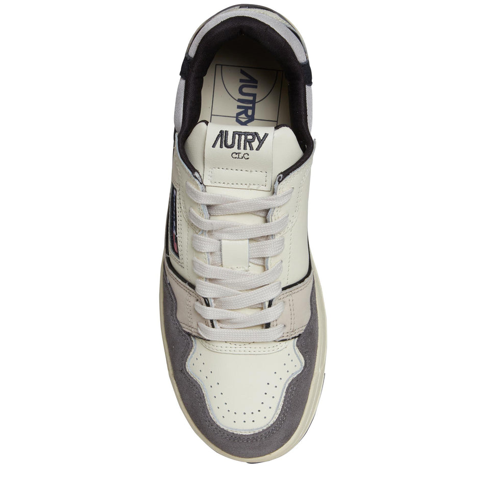 Sneakers "CLC low" in pelle multicolor ROLM UN01BLACK/GRAY AUTRY 