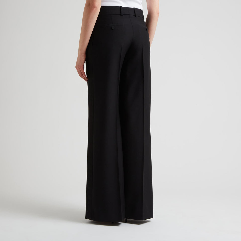 Pantalone in lana nero