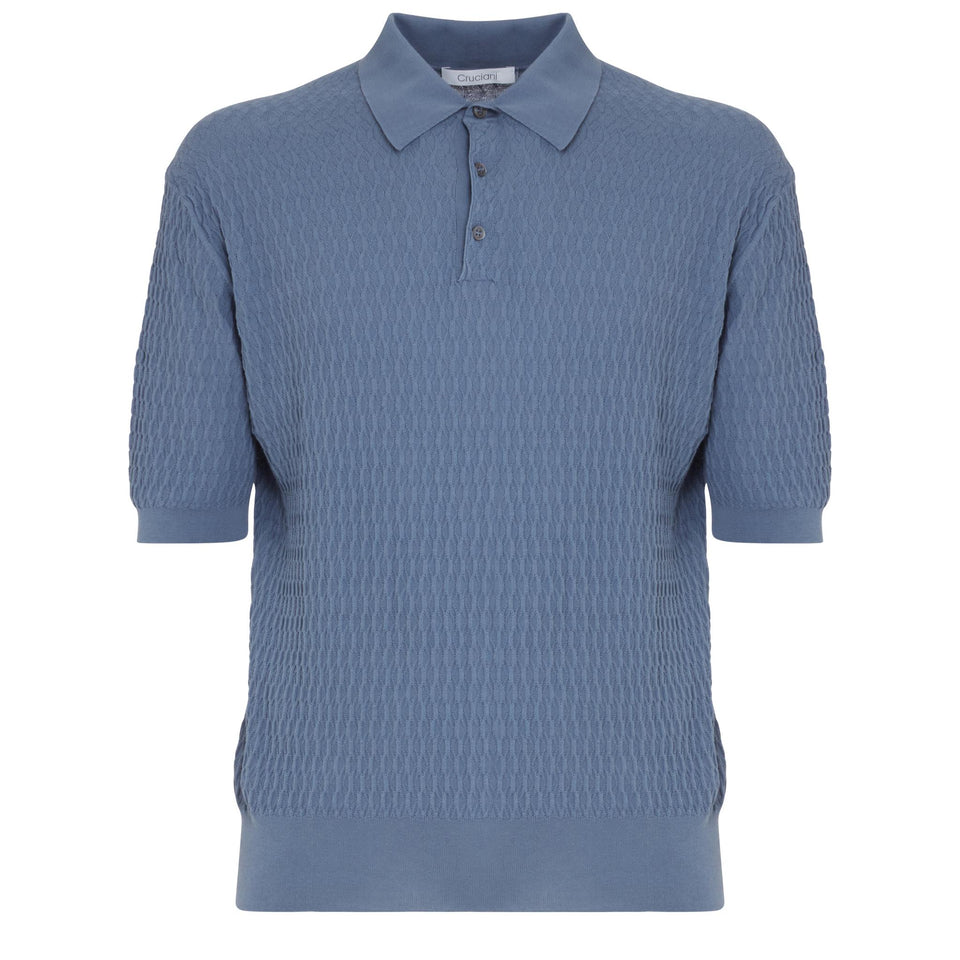 Light blue cotton polo
