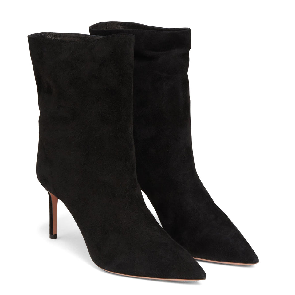 Stivaletti ''Matignon'' in suede neri MGNMIDB0 SUEBLACK AQUAZZURA 