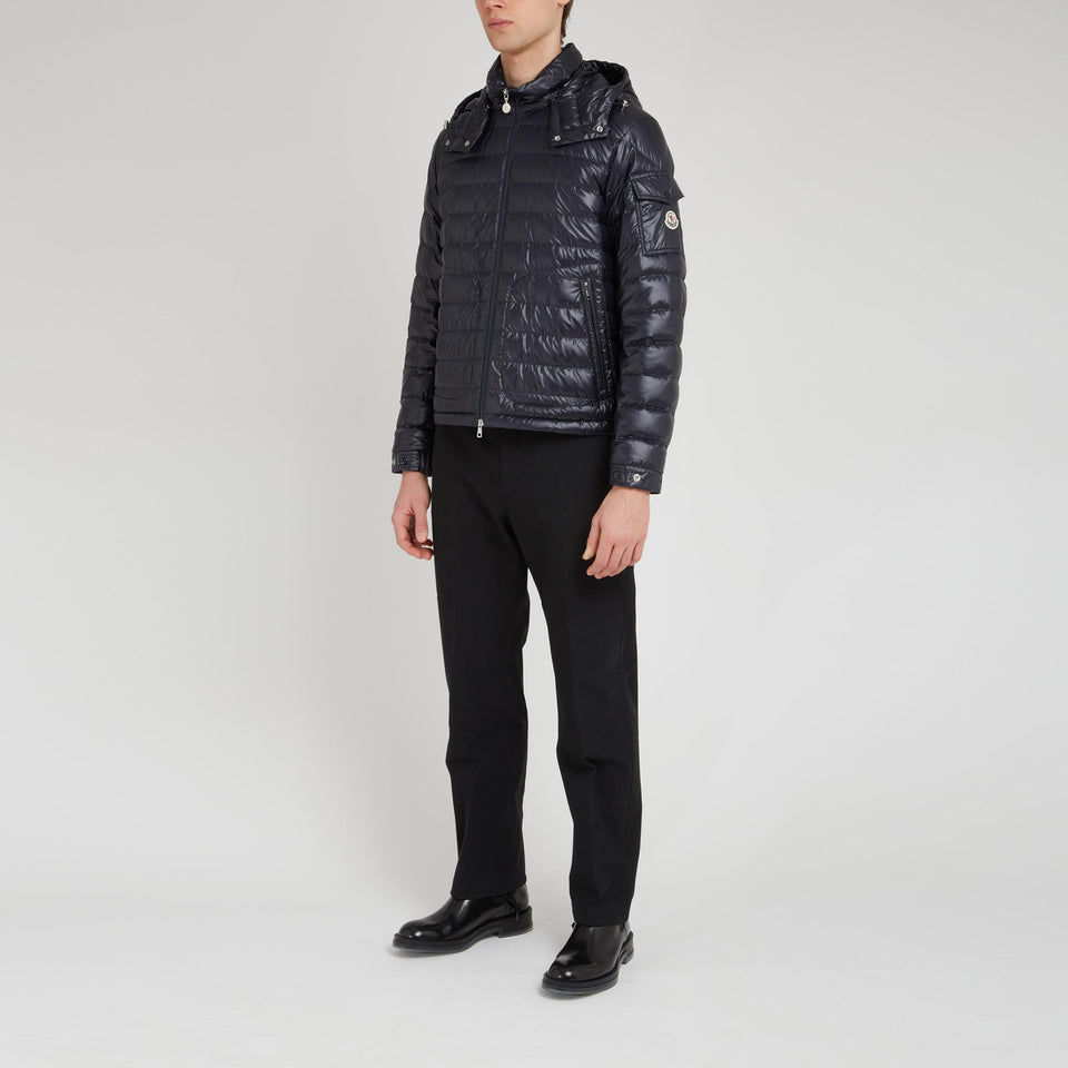 "Lauros" down jacket in blue fabric