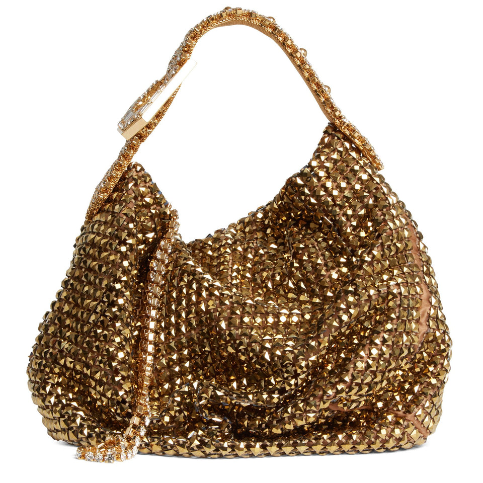 Small gold crystal bag