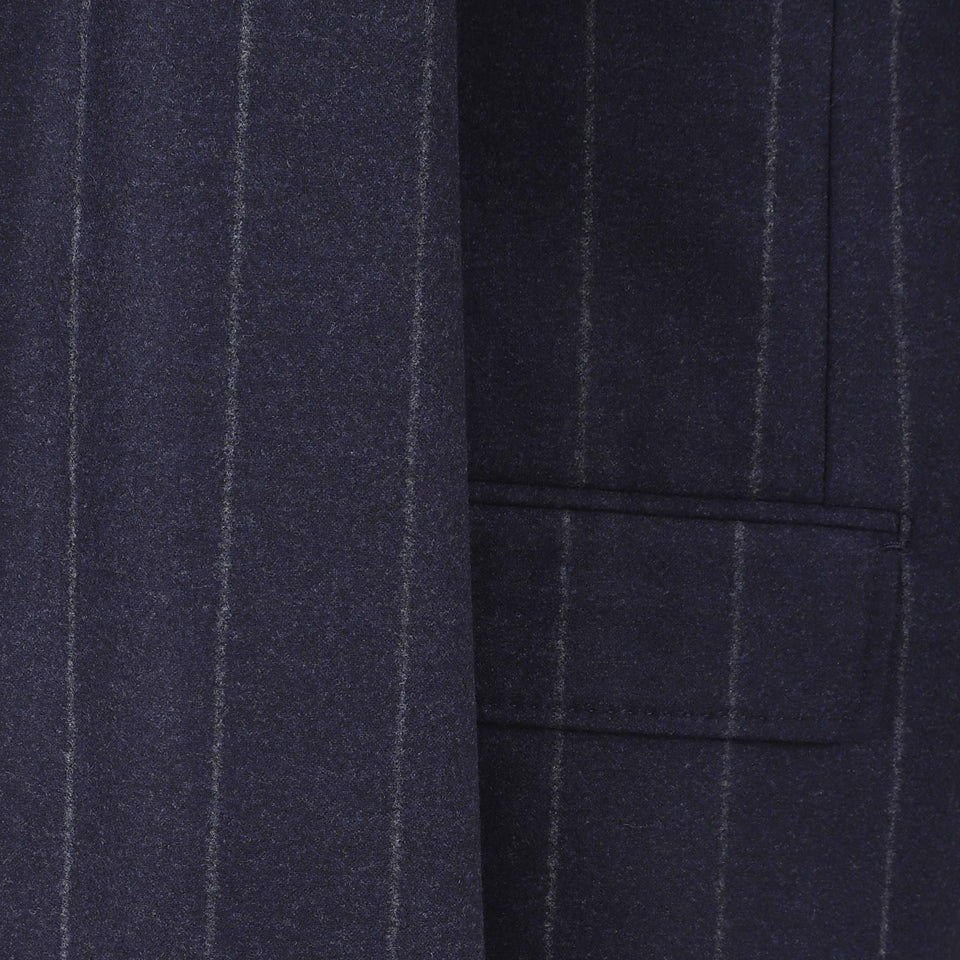 Blazer mono petto in lana navy FW25B21Z914 2607 BRETT JOHNSON 