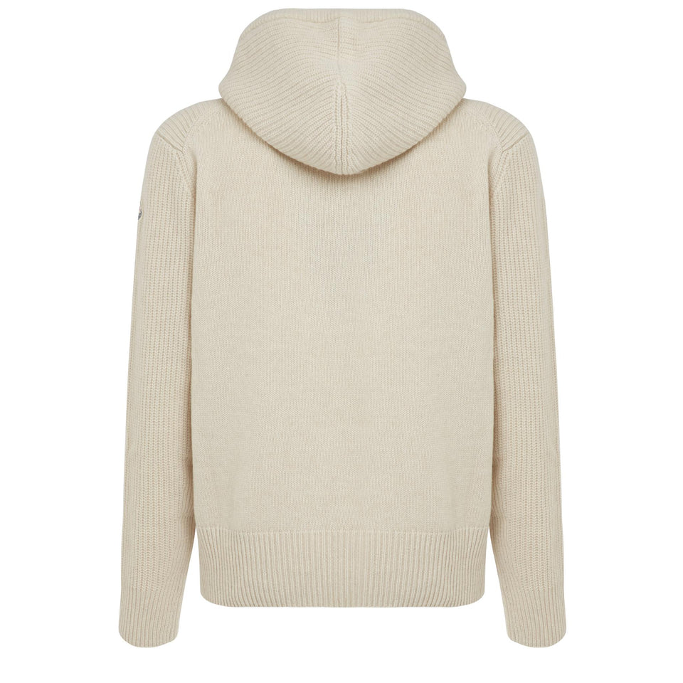 White wool sweater