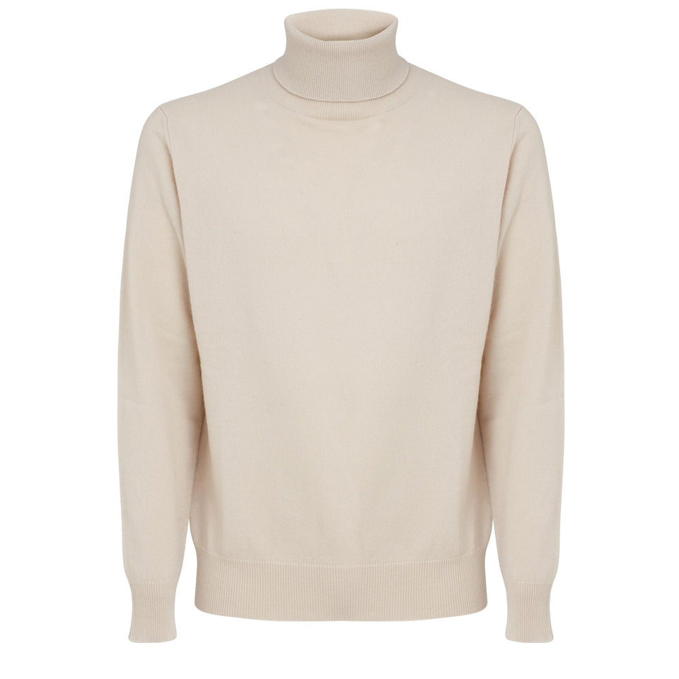 Maglia in cashmere beige