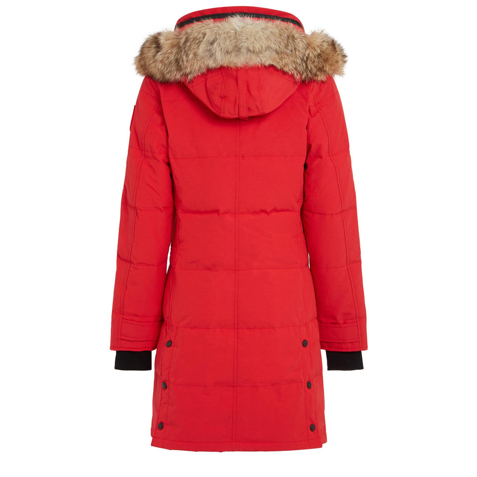Parka "Shelburne" in tessuto rosso - GIO MORETTI