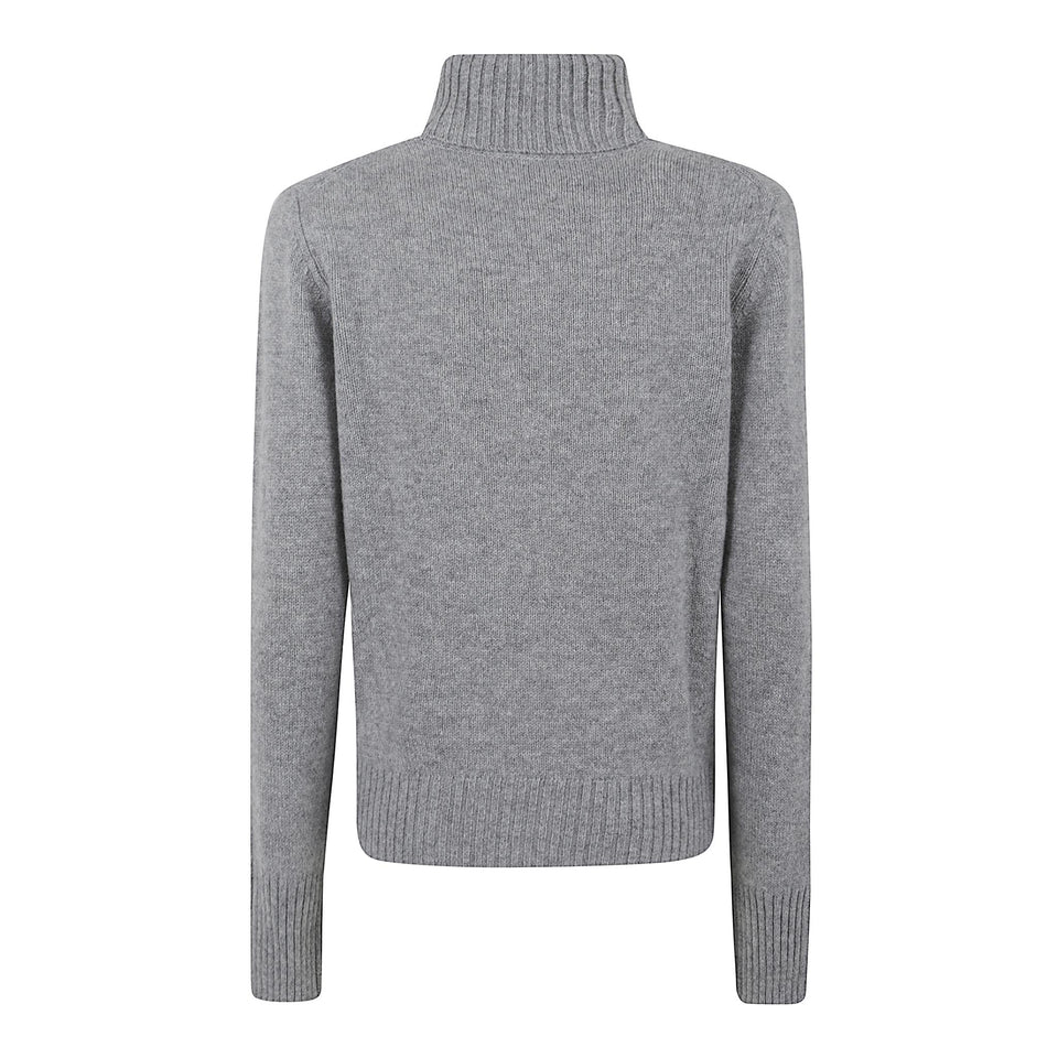 Maglia in cashmere grigia 255 1123283 ALLUDE 