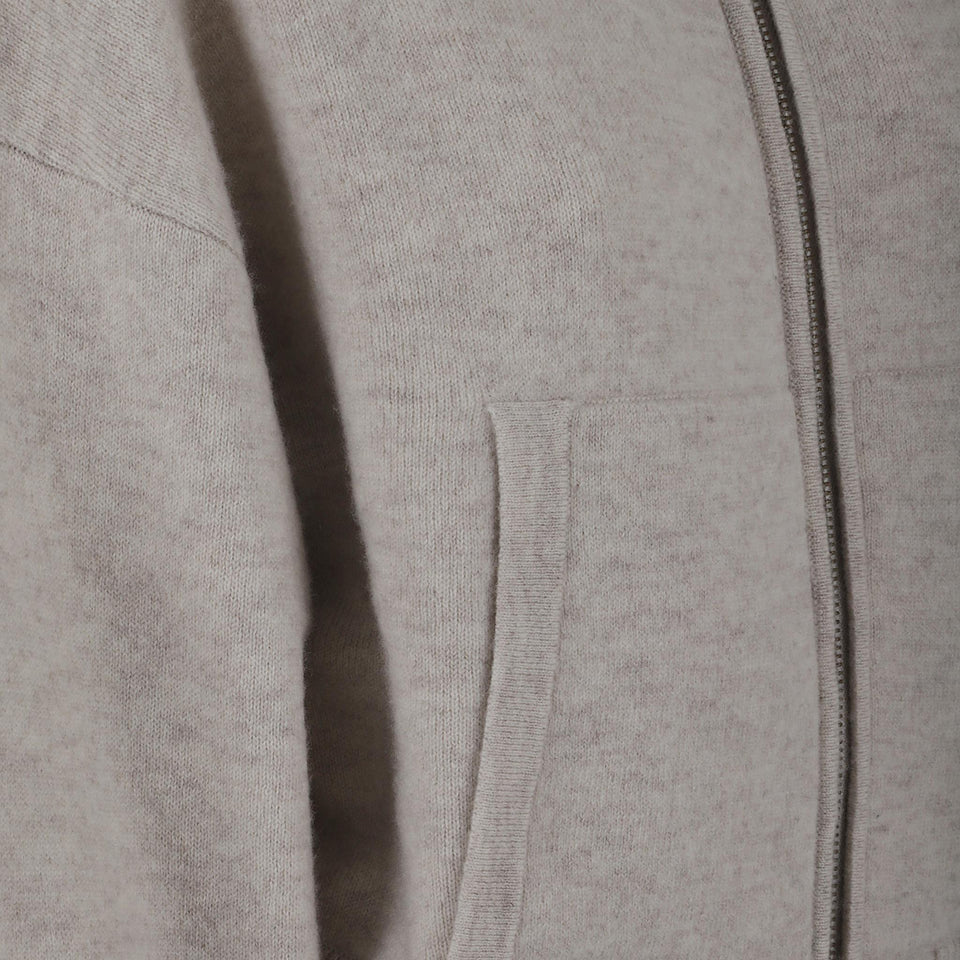 Cardigan "Lilia" in cashmere grigio 2025122 OY LISA YANG 