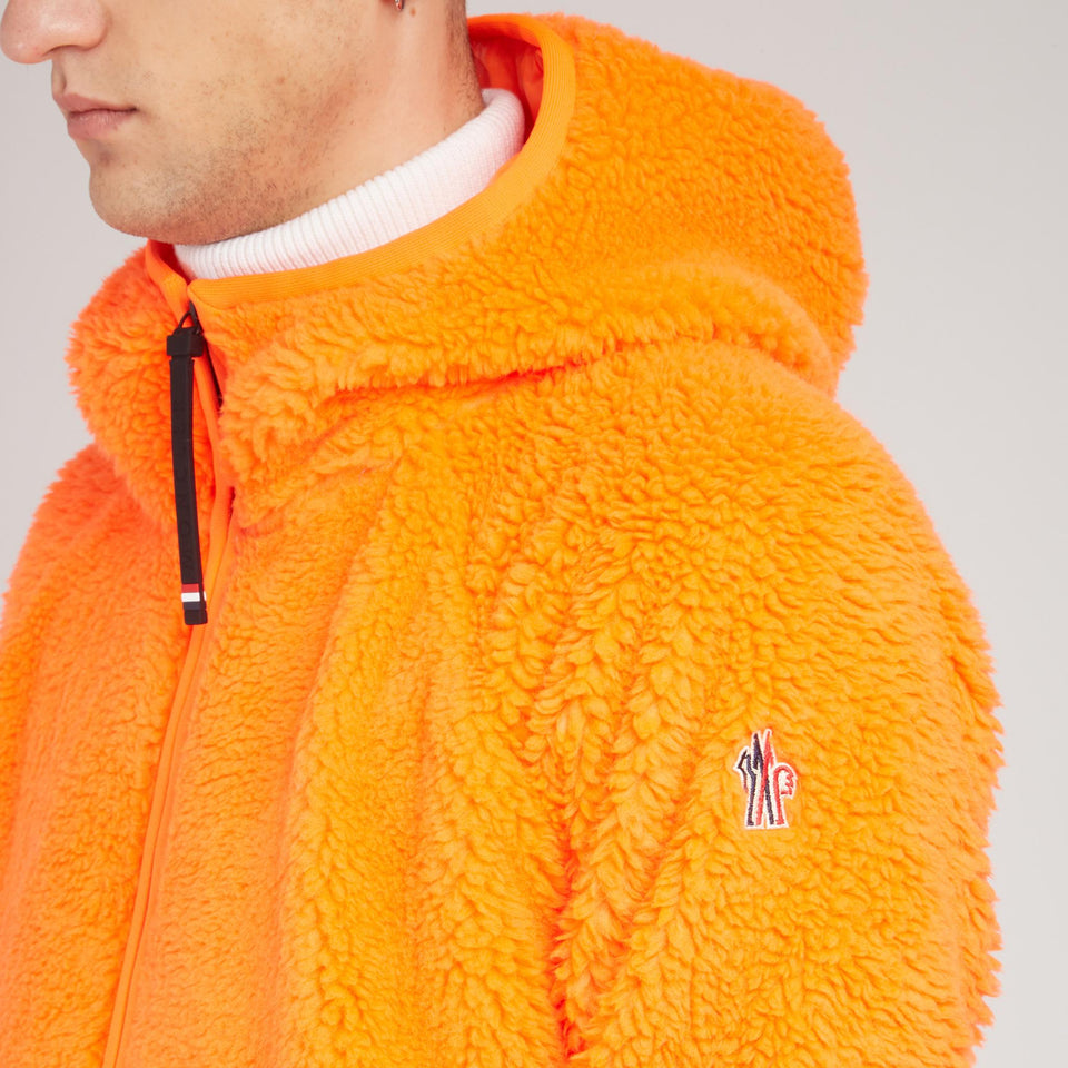 Felpa in pile arancione - GIO MORETTI