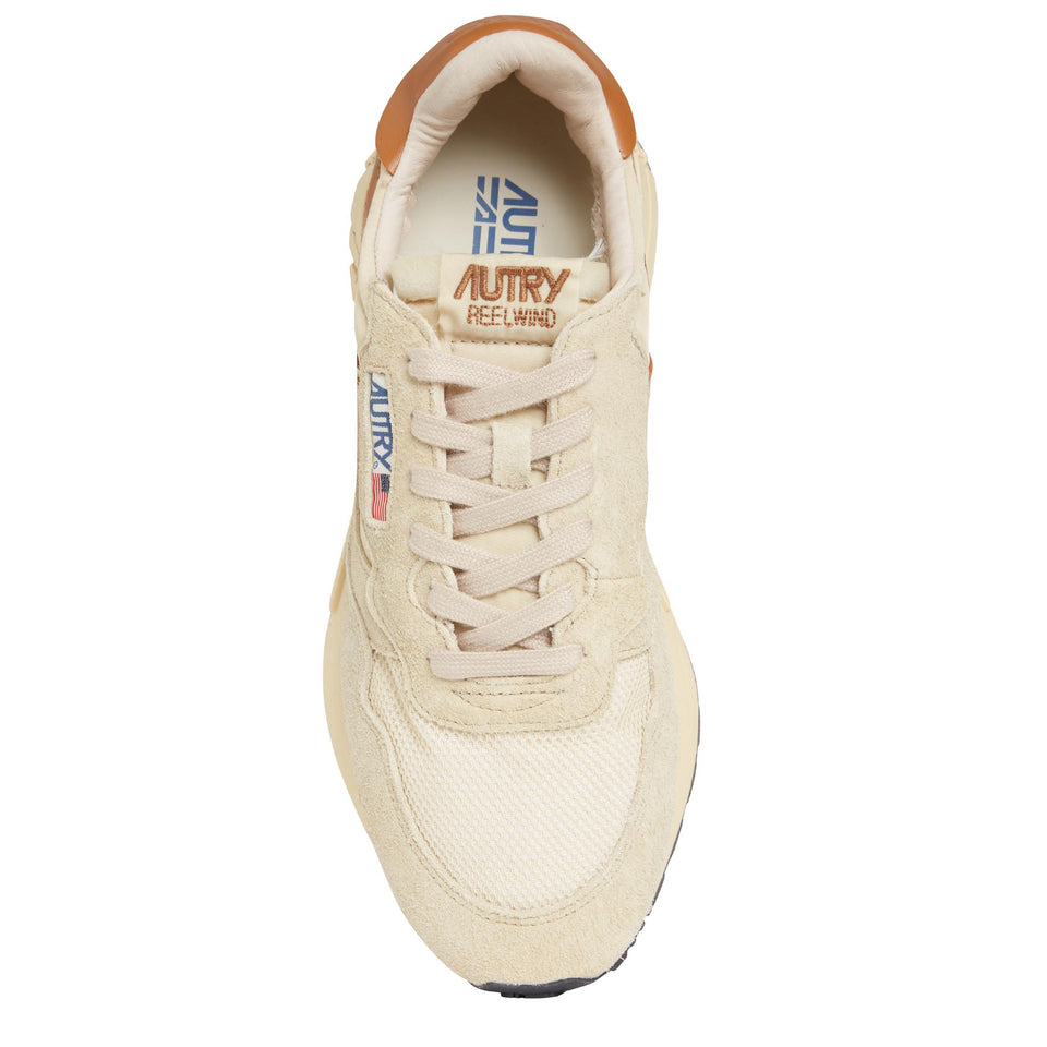 Sneakers "Reelwind" in pelle beige WWLM-UT10 ECRU/CATHSPY AUTRY 