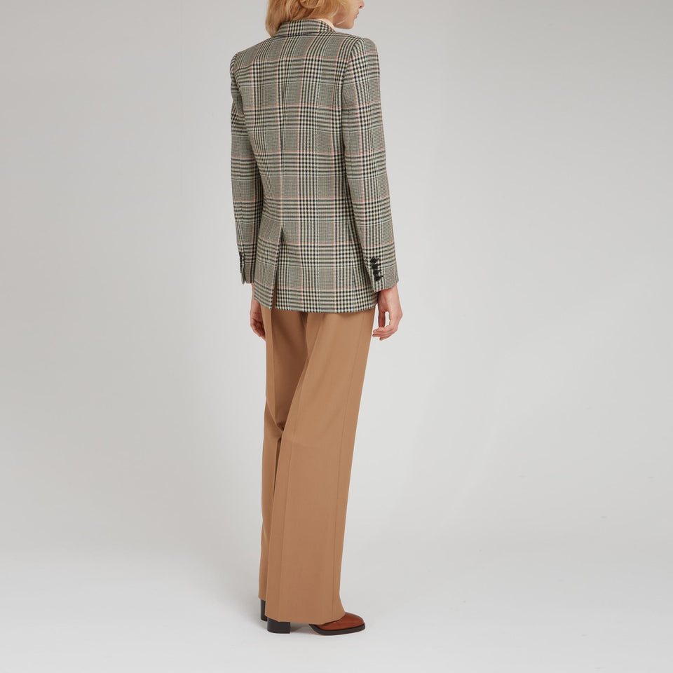 Giacca doppio petto in lana multicolor