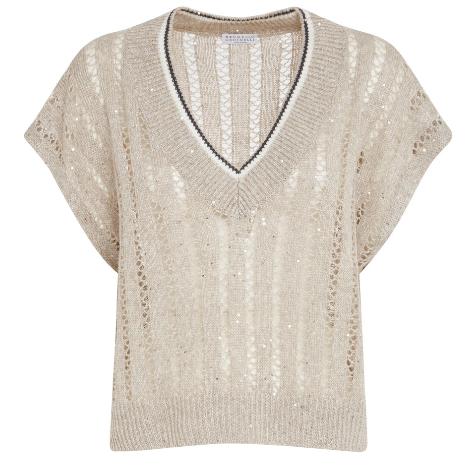 Beige cashmere sweater