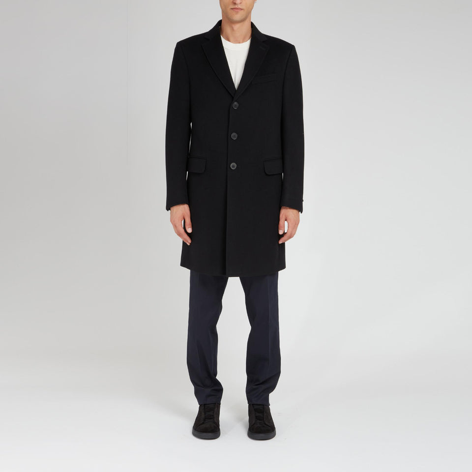 Cappotto in lana nero