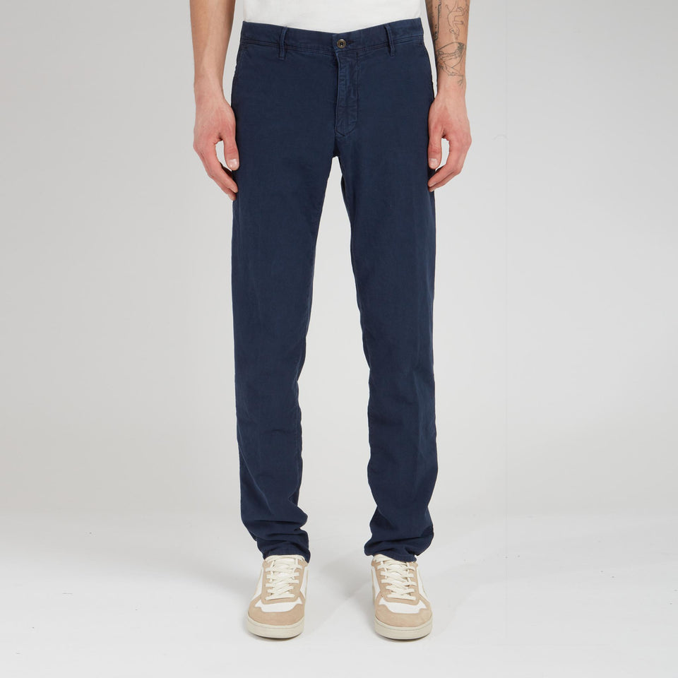 Pantalone in canvas blu - GIO MORETTI