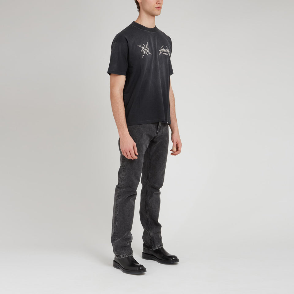 T-shirt in cotone nera