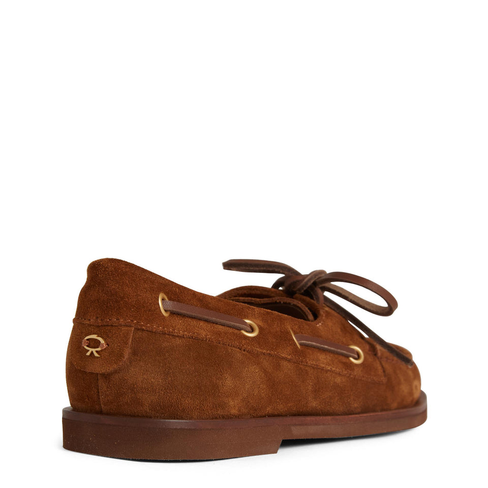 Mocassino in suede marrone G25367 10GOMS4CTECU GIANVITO ROSSI 