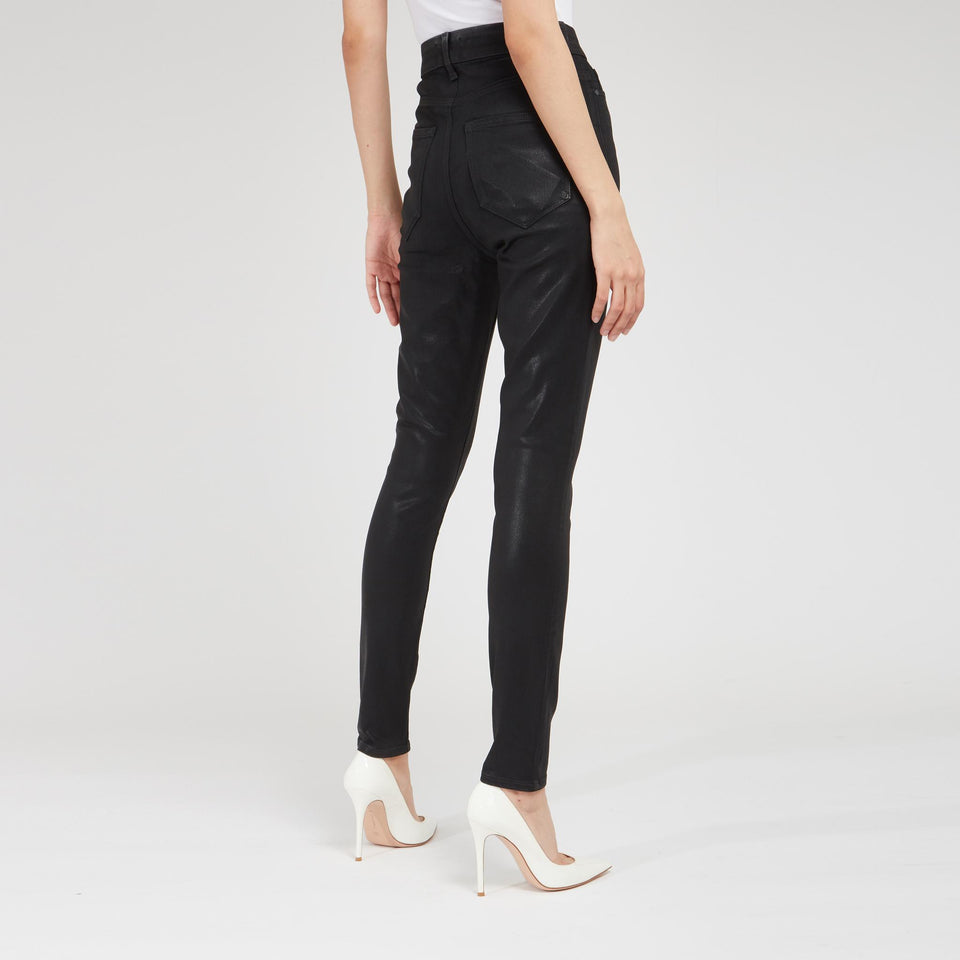 Pantalone "Cheeky" in tessuto nero - GIO MORETTI