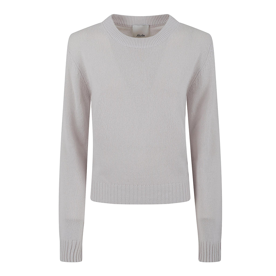 Maglia in cashmere beige 255 1120480 ALLUDE 