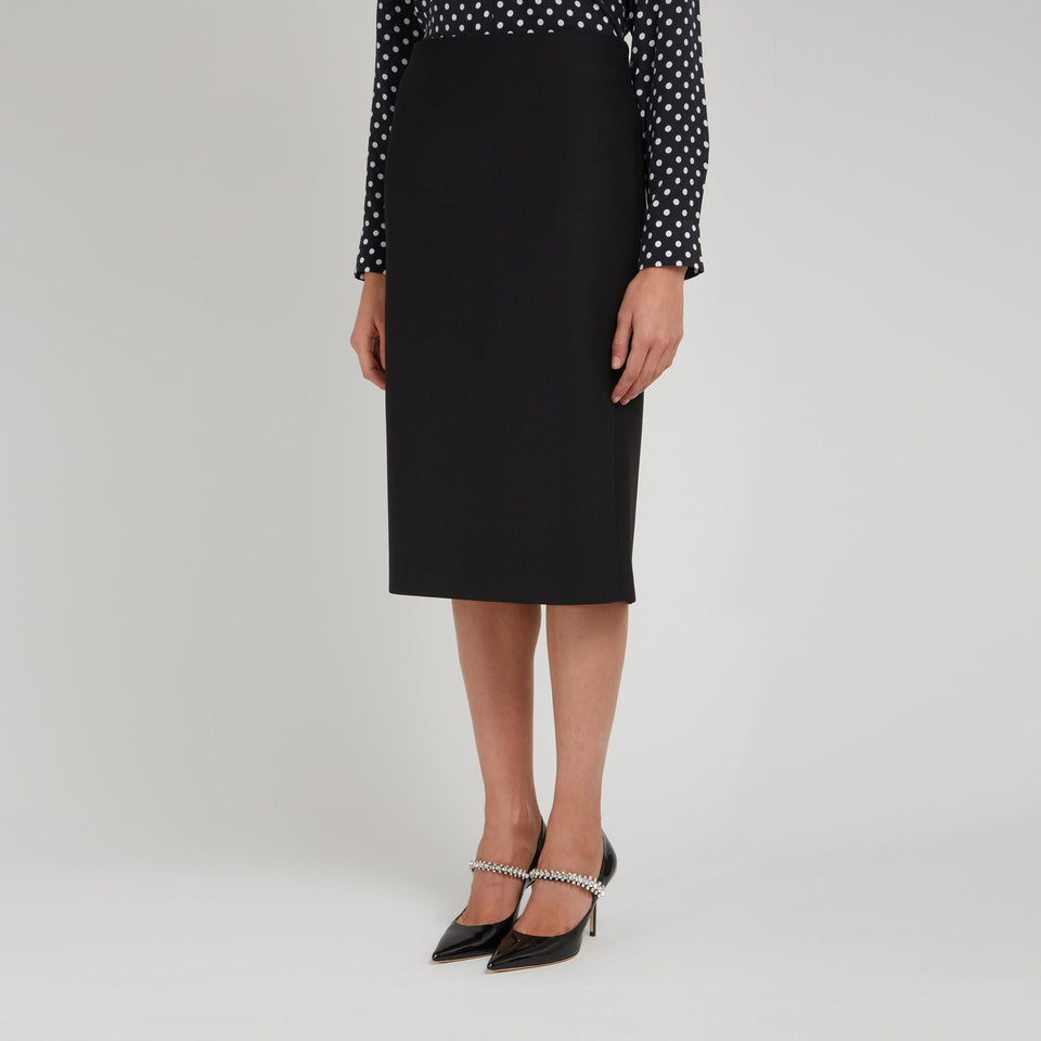 Gonna in tessuto nera