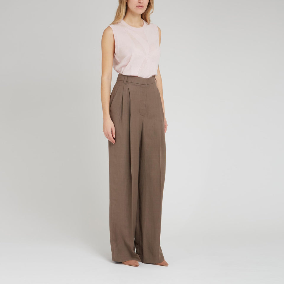 Top in cashmere rosa