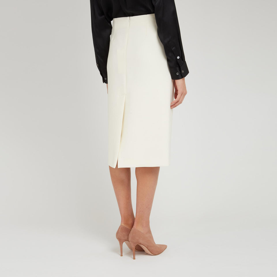 Gonna in tessuto bianca