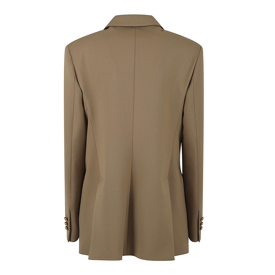 Giacca doppio petto in lana beige D420436G LILIUXY25006 P.A.R.O.S.H. 