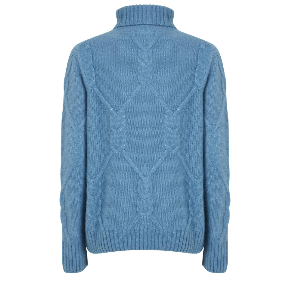 Maglione in cashmere blu