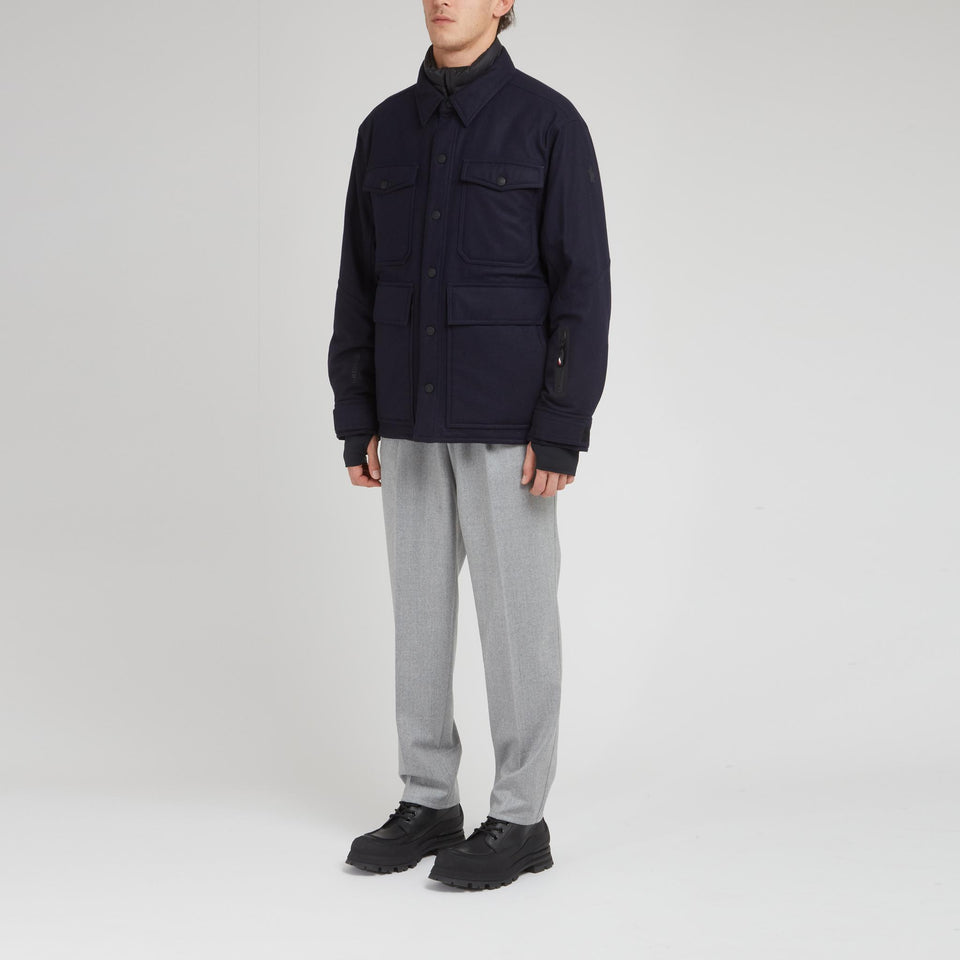 "Antuco" jacket in blue fabric