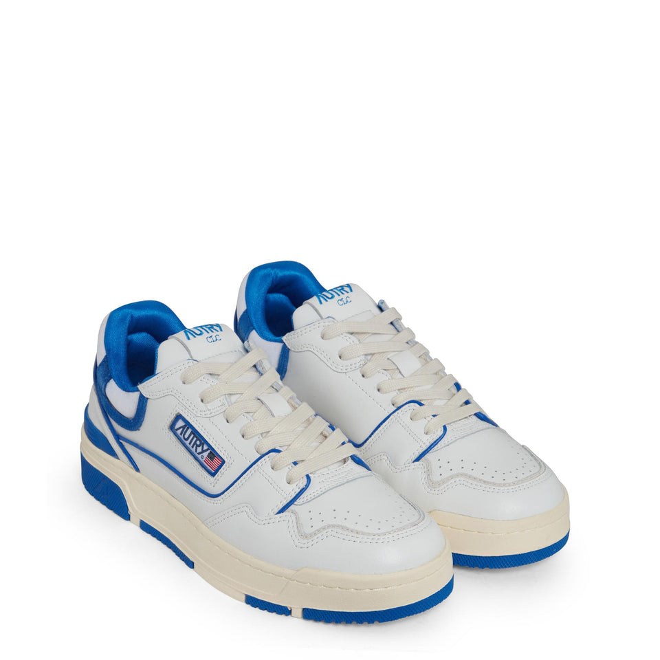Sneakers "CLC Low" in pelle bianca ROLM MM06WHT/PBL AUTRY 