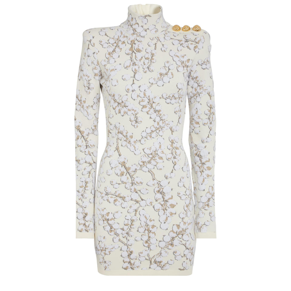 Multicolor jacquard dress