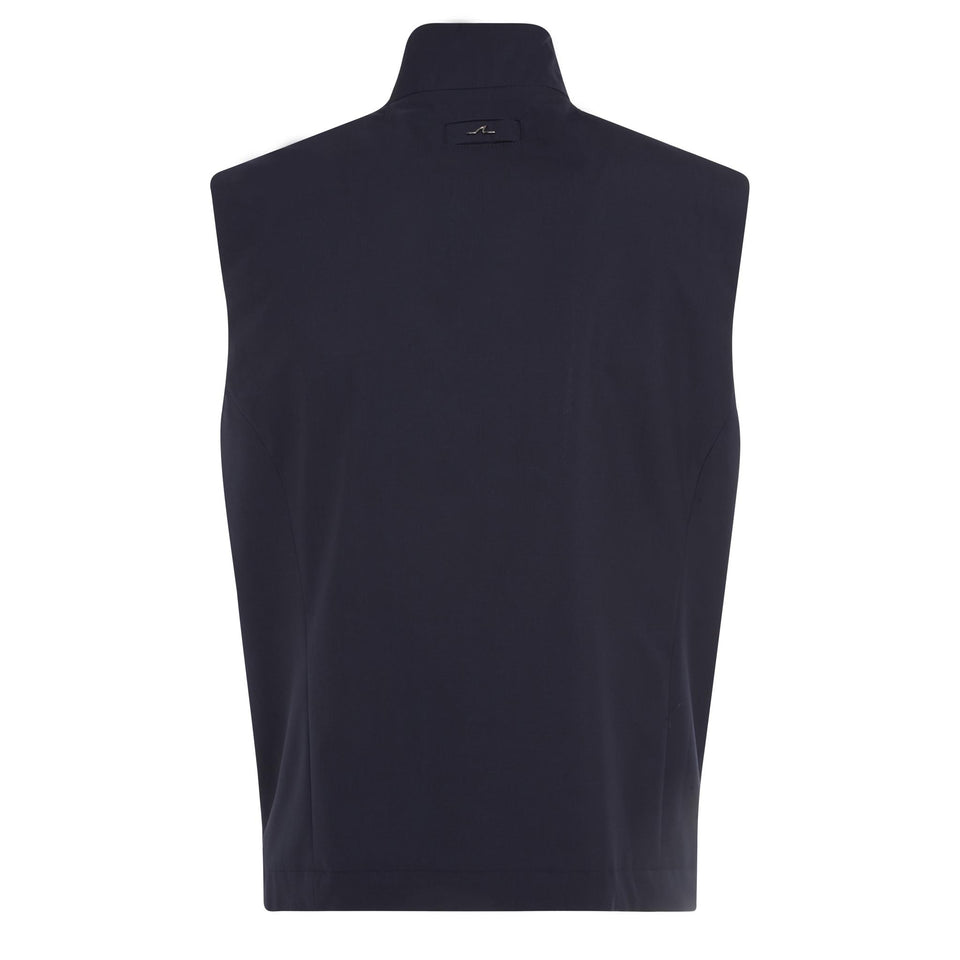 Gilet in tessuto blu