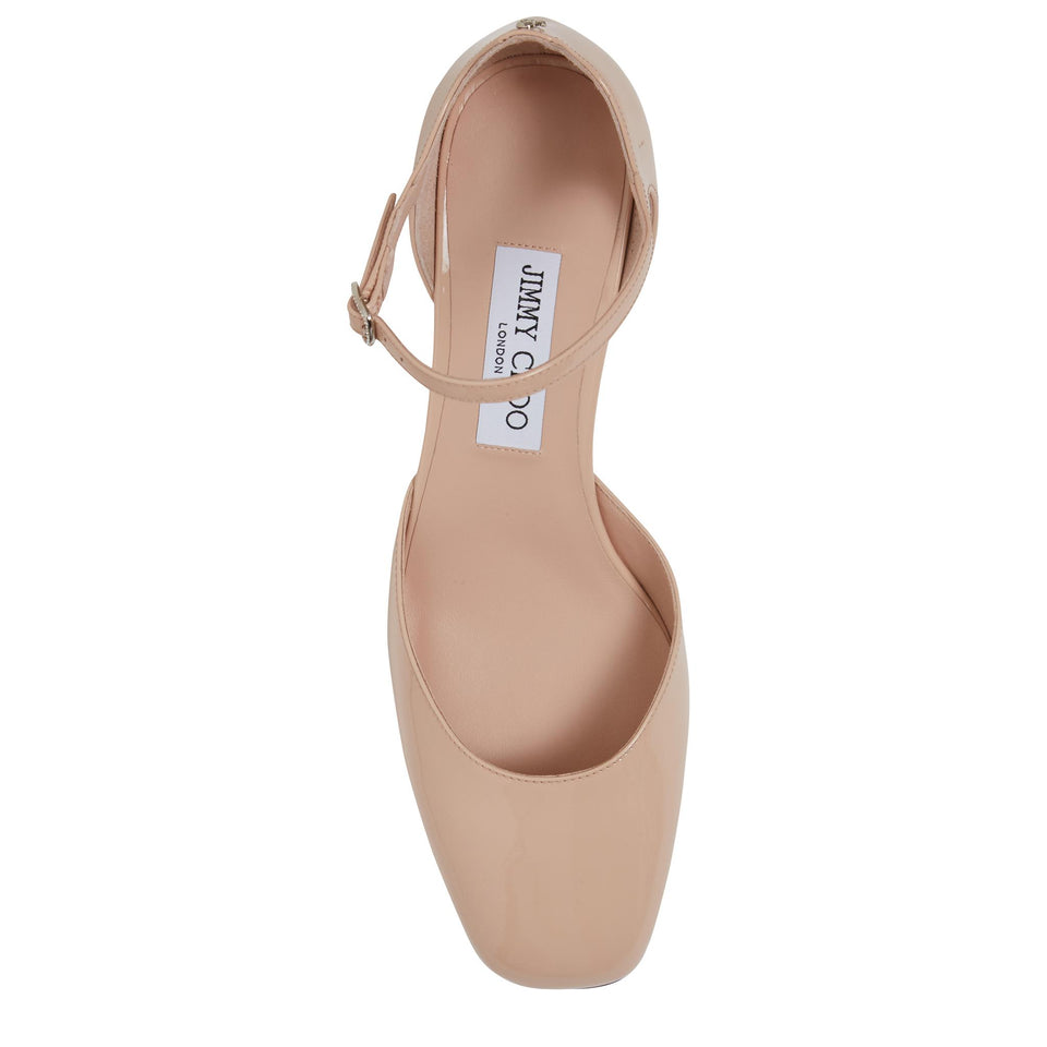 Decolletè "Pixie" 45 in pelle beige PIXIEBH45 PZBMACR JIMMY CHOO 