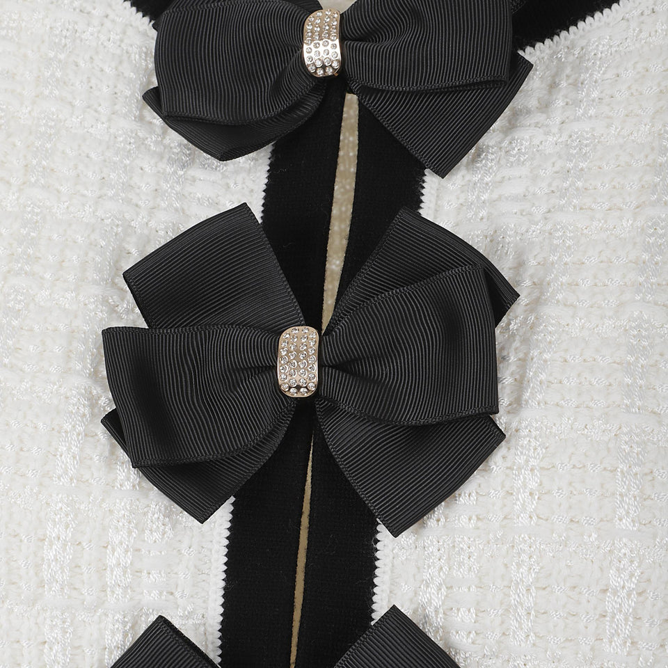 Giacca in tweed bianca CC508553702 B147 ALICE & OLIVIA 