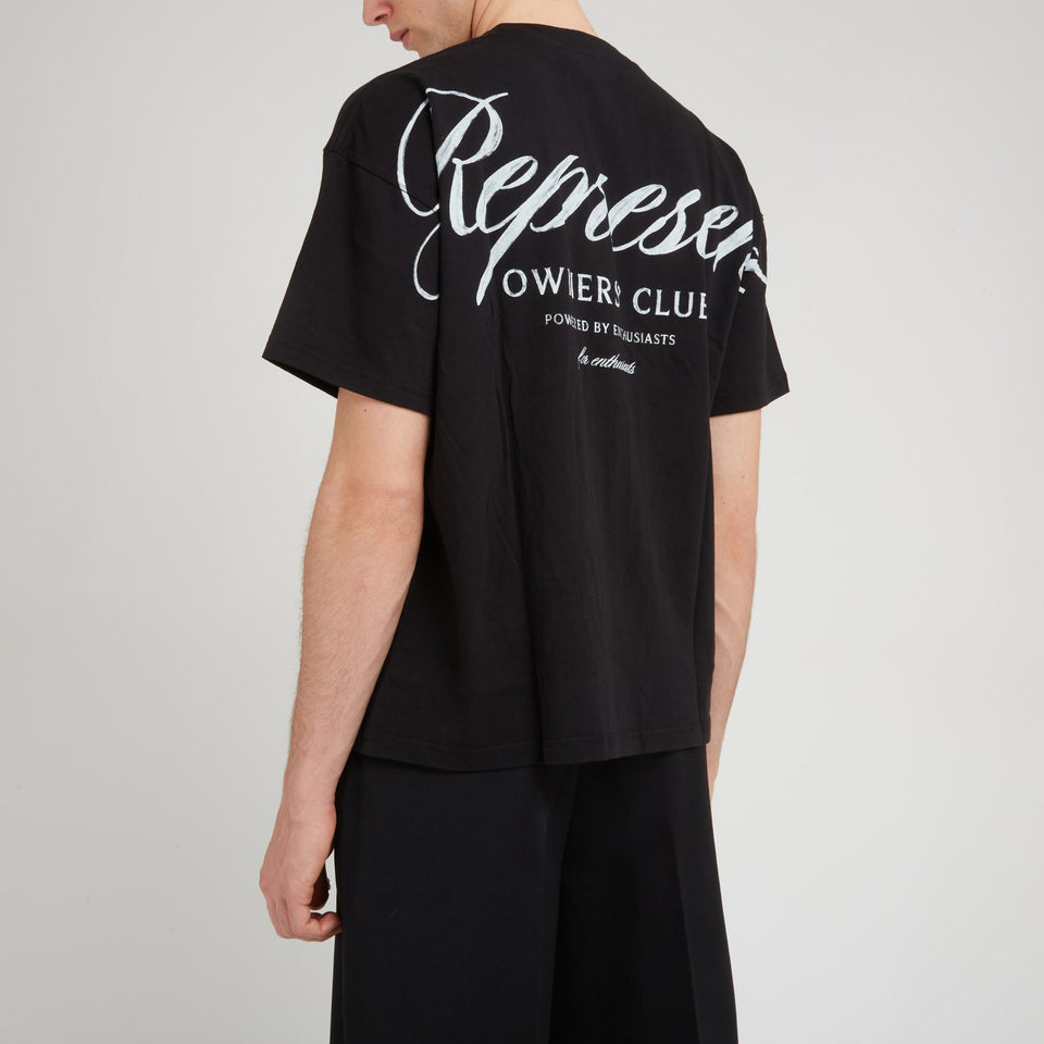 ''Represent Owners Club'' T-shirt in black cotton