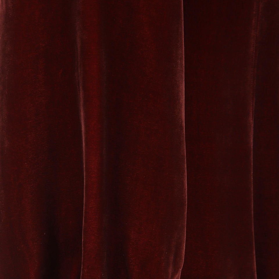 Abito in velluto bordeaux 5L03082 NUV0002298 RAQUEL DINIZ COLL 